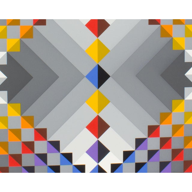 Abstract “Prizma Ii” Op Art Serigraph Print by Marko Spalatin For Sale - Image 3 of 8