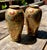 Charming matched pair of Japanese Satsuma miniature cabinet vases featuring finely detailed hanazume decoration with...