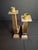Vintage Mid-Century Eilon Mosaics Hand-Hammered Copper & Holy Land Stone Shofar Candlesticks For Sale - Image 4 of 15