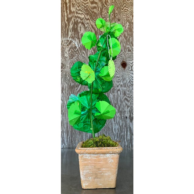 Ceramic Contemporary Hand Rolled Paper Flowers For Sale - Image 7 of 10