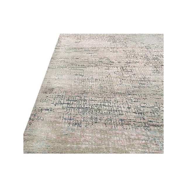 1990s Handwoven Modern Abstract Rug 8x10 For Sale - Image 9 of 12