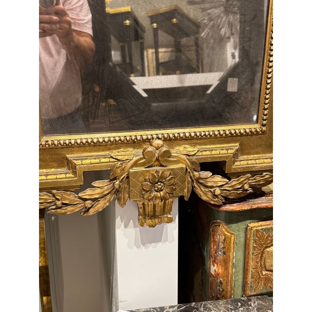 19th C. Swedish Neoclassical Giltwood Mirror For Sale In Dallas - Image 6 of 6