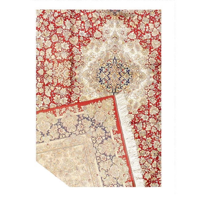 Traditional Pasargad DC Exquisite Design Paris Palace Fine Power Loom v. Silk Rug For Sale - Image 3 of 3