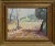 1950s Mid-Century Country Lane Landscape by Frank Leslie True For Sale - Image 5 of 5