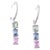 Early 21st Century Natural multi sapphire 2.54cts & diamond 0.26cts earring in 14k gold For Sale - Image 5 of 18