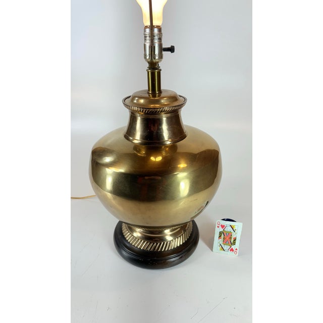 Mid 20th Century Mid 20th Century Fredrick Cooper Brass Lamp, Hollywood Regency, Midcentury Modern For Sale - Image 5 of 12