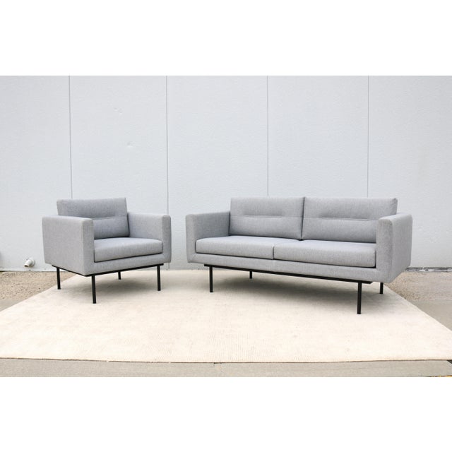 2020s Contemporary Andreu World and Gensler Design Element Sofa and Lounge Chair, Set of 2 For Sale - Image 5 of 18