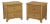 Pair Lexington Henry Link Wicker Nightstands For Sale