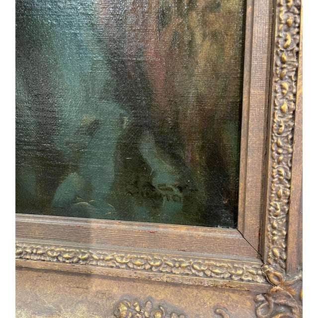 Early 20th Century Hungarian Framed Oil on Canvas Painting by Vilmos Nagy For Sale - Image 4 of 12