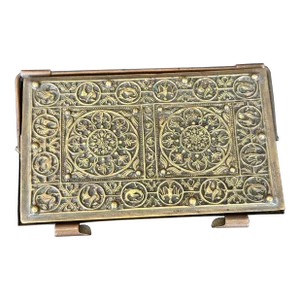 Antique Weimar Germany Bronze Box Notebook Case