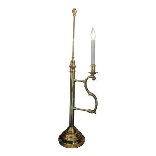 Vintage Wildwood Solid Brass Table Lamp | Traditional Designer Lighting | Ralph Lauren Inspired For Sale