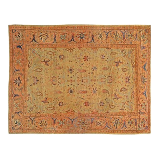 Authentic Early 20th Century Persian Sultanabad Rug For Sale