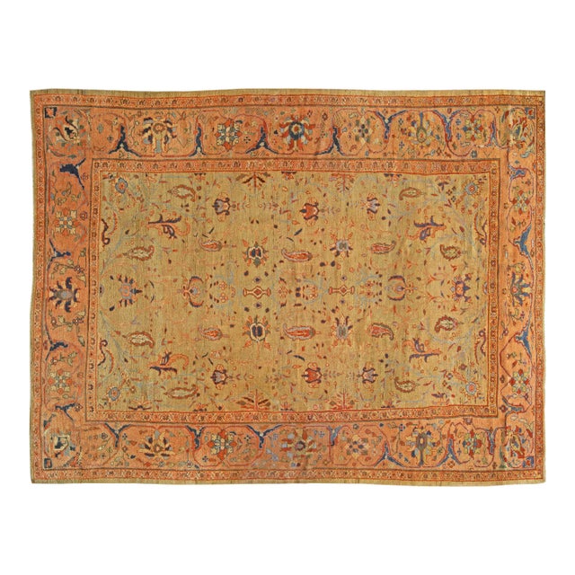 Authentic Early 20th Century Persian Sultanabad Rug For Sale