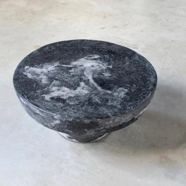 Marble Salt Meditation Stool by Roxane Lahidji For Sale - Image 9 of 12