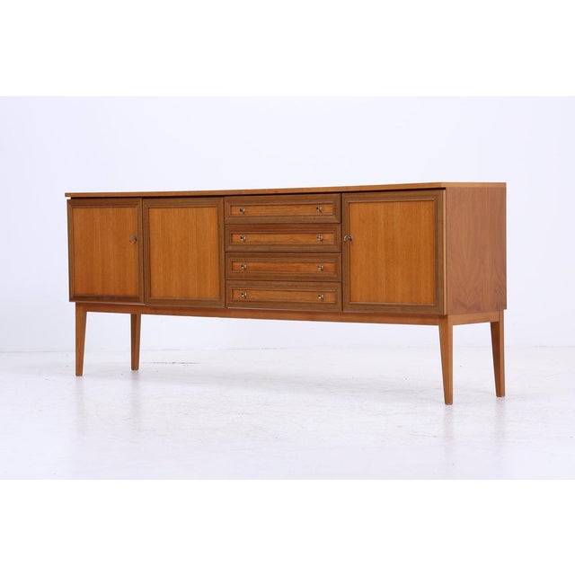 Mid-Century Walnut Sideboard with Drawers and Storage Compartments, 1960s For Sale - Image 15 of 16