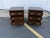 Late 20th Century Pair of Chippendale Style Dark Stained Mahogany Nightstands For Sale In Washington DC - Image 6 of 16