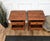 Brown Italian Rustic Country Wood Nightstands, Tuscany, 1970s, Set of 2 For Sale - Image 8 of 11
