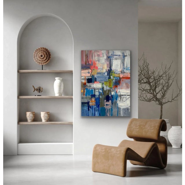 2020s Contemporary Abstract Original Oil Painting For Sale - Image 5 of 12