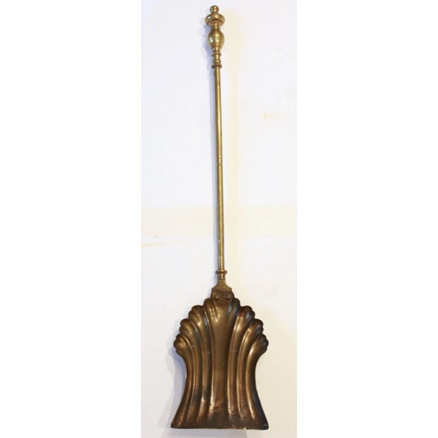 Early 20th Century Early 20th Century English Brass 3-Piece Fire Tool Set For Sale - Image 5 of 5