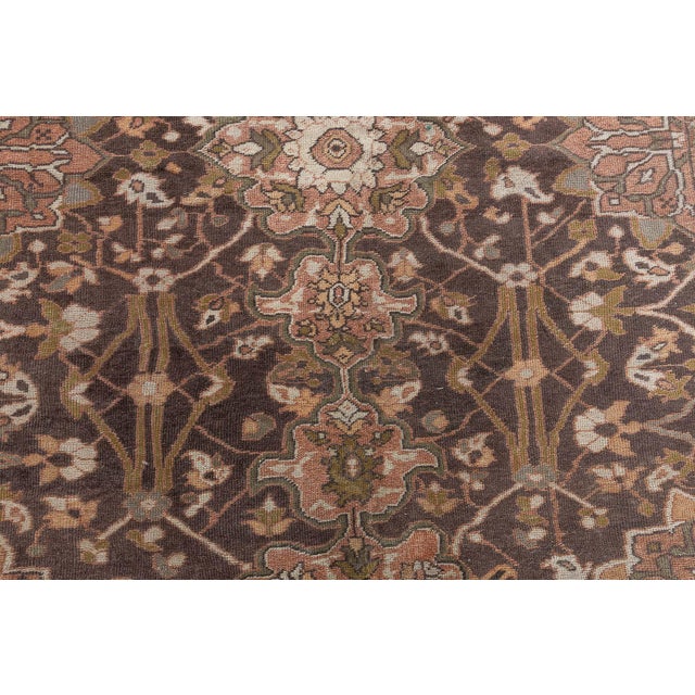 Antique Persian Sultanabad Rug For Sale - Image 4 of 11