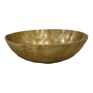 John Richard Modern Medium Textured Gold Graver Bowl For Sale