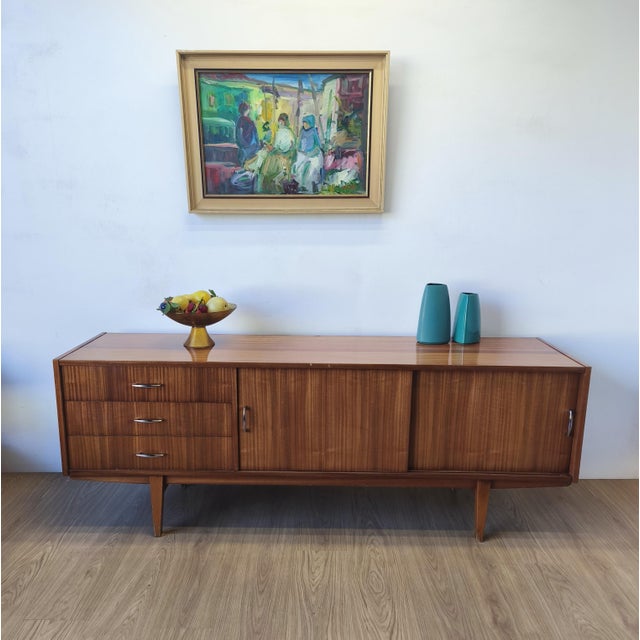 Minimalist Modern Wooden Buffet, 1970s For Sale - Image 9 of 18