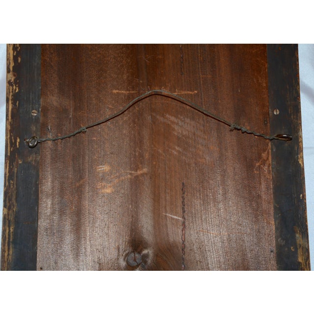 Early 20th Century Gold Gilded Mirror With Reverse Painting For Sale - Image 9 of 13