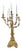 Rococo Brass Candlestick For Sale