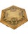 Vintage Italian Florentine Hexagon Coffee Table Hand Painted Gold Gilt Hollywood Regency For Sale - Image 12 of 14