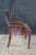 Mauve Mid Century Art Deco Style Bentwood Library Vanity Arm Reading Chair MCM Retro For Sale - Image 8 of 18