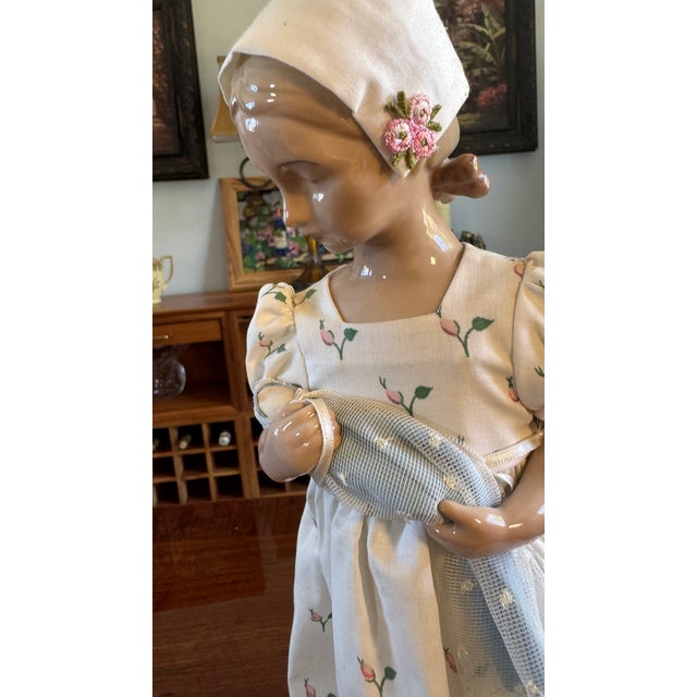 Vintage Bing & Grondahl Mary Doll and Baby Porcelain Figurine 1983 Denmark For Sale - Image 14 of 17