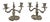 Rococo Style Silvered Bronze Candleholders, 1850, Set of 2 For Sale