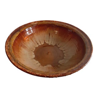 Vintage Signed Art Studio Dryden Pottery Decorative Bowl For Sale