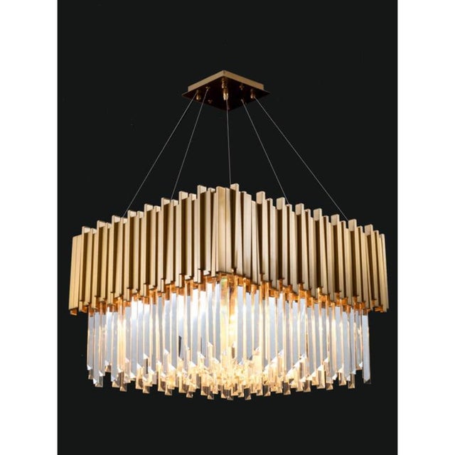 Collection Jupiter Chandelier in Metal and Crystal by Jago For Sale - Image 15 of 18