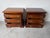 Wood Vintage Chippendale-Style Mahogany Three-Drawer Nightstands – A Pair For Sale - Image 7 of 13