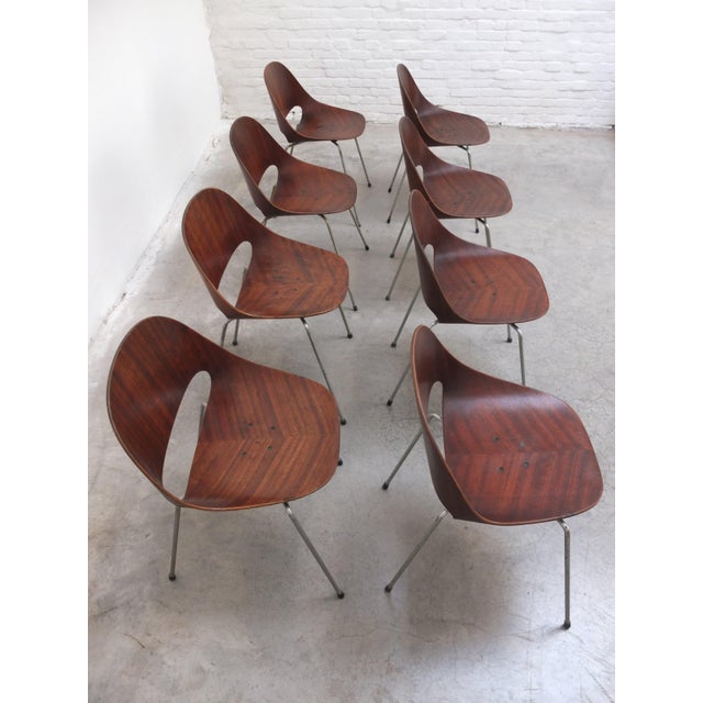 Sl58 Chairs by Léon Stynen, 1958, Set of 8 For Sale - Image 3 of 18