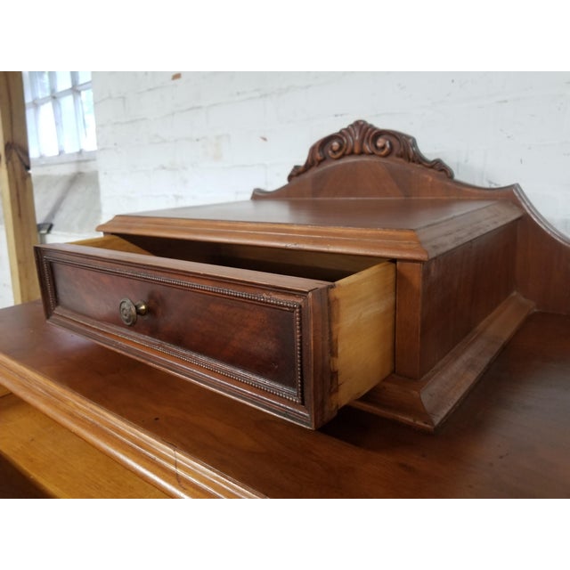 1930's Depression Era Carved Waterfall Highboy Wood Dresser Chairish