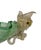 Italian Murano Green Glass Pedestal Bowl Compote With Dolphins Mid Century Modern For Sale - Image 4 of 6