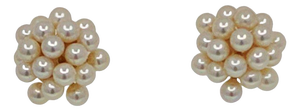 Pearl Cluster Earrings, A Pair