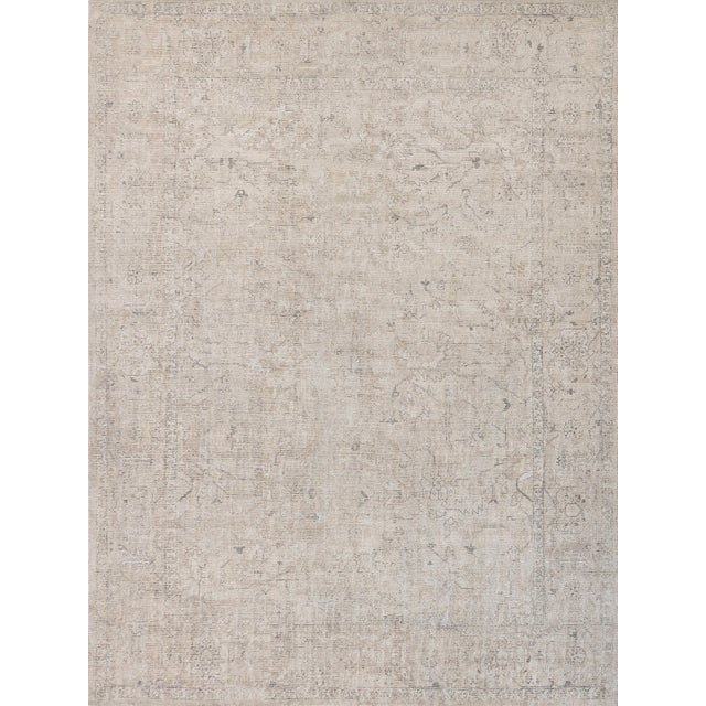 Beige Exquisite Rugs Tuscany Handmade New Zealand Wool & Bamboo Silk Light Beige Rug-12'X15' For Sale - Image 8 of 8