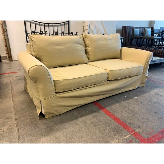 Pottery Barn Comfort Rolled Arm Sofa Slipcover Chairish