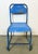 Set of Industrial Blue Iron Chairs, 1950s For Sale - Image 14 of 18