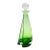 Mid Century Green Art Glass Decanter For Sale