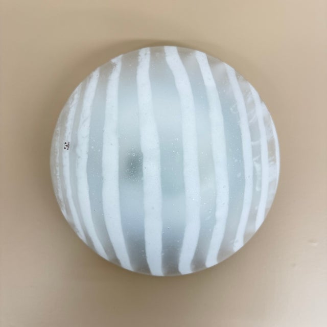 Glass Zebra Flush Mount from Peil & Putzler, Germany, 1970s For Sale - Image 11 of 18
