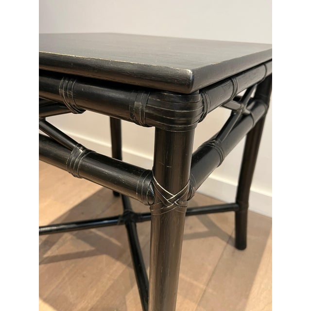 1970s Black Lacquered Faux-Bamboo Side Tables by Gasparucci - a Pair For Sale - Image 12 of 12