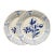 Spanish Casa Nuno Blue and White Dinner Plates, 2 Flowers/Waves, Set of 2 For Sale - Image 3 of 3