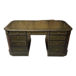 Vintage Maitland-Smith “Library of Books” Partner’s Desk For Sale