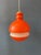 Mid-Century Modern Orange and White Glass Pendant Lamp from Peill & Putzler For Sale - Image 11 of 11