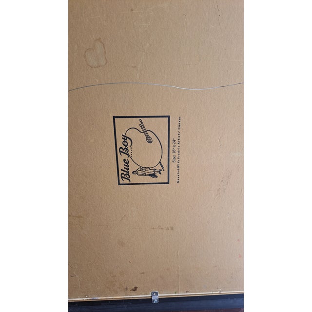 1967 Original Oilpainting African Women Selling in market.by Marion Campbell,Nesheim, Framed For Sale - Image 9 of 12