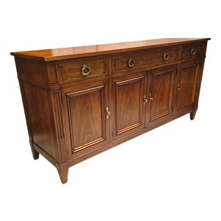 Vintage Kindel Furniture French Regency Louis XVI Cherry Wood Sideboard For Sale